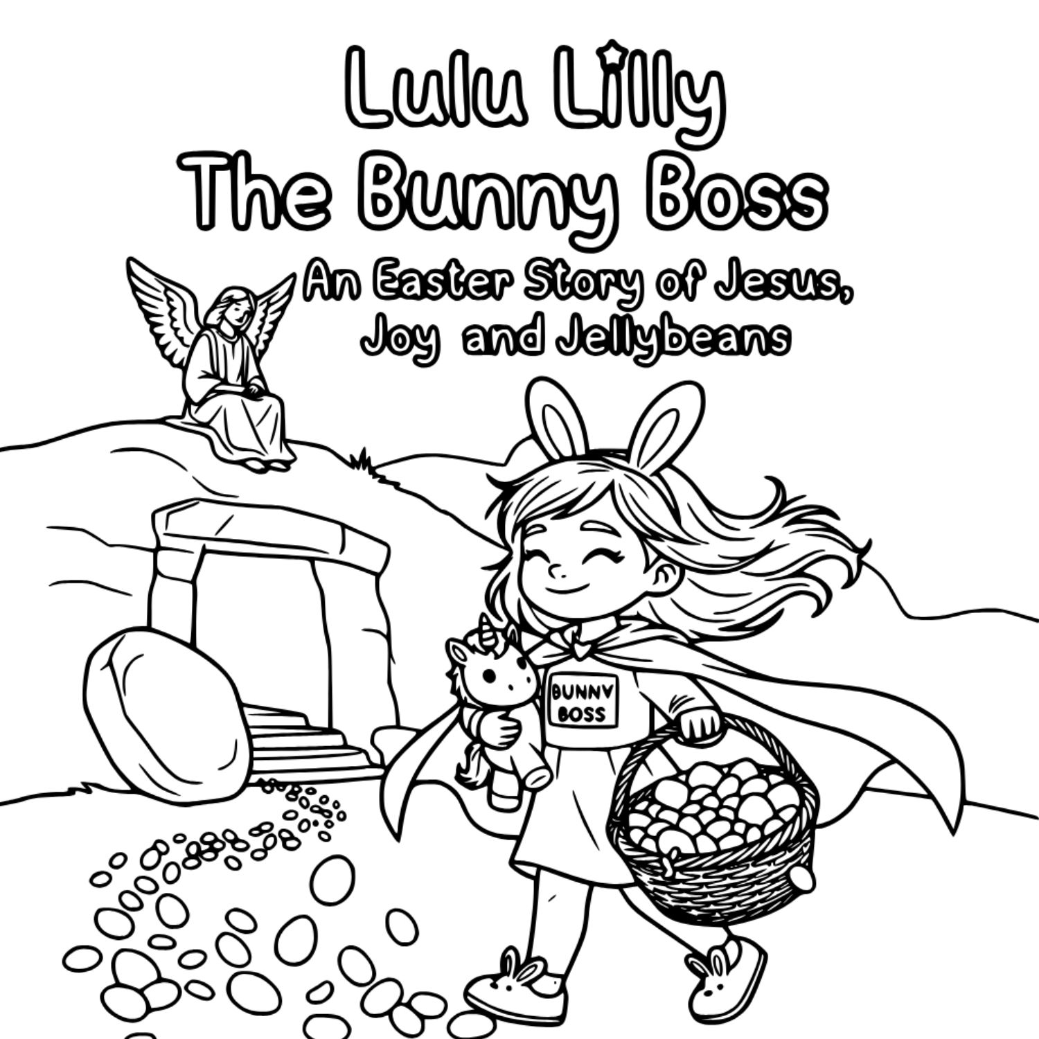 Bunny Boss book cover coloring page