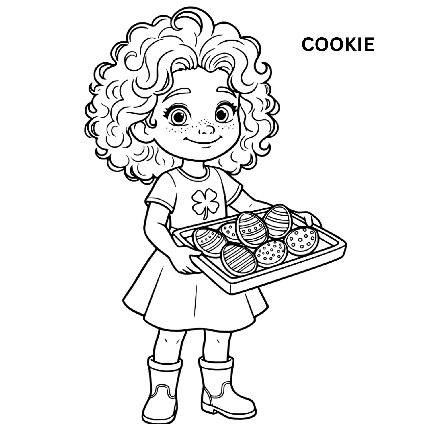Cookie coloring page